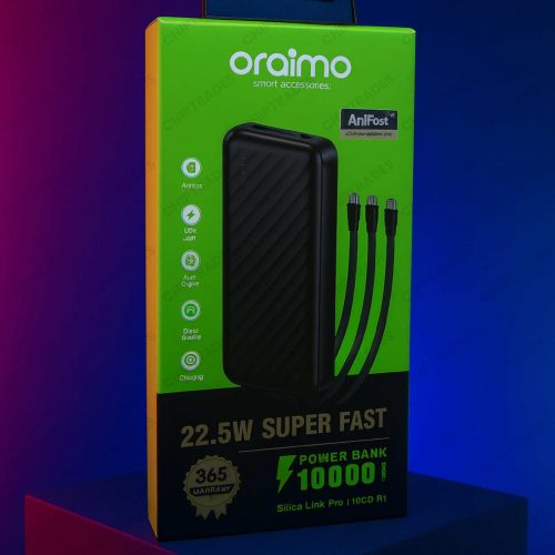 (0925) 10000 MAH WITH 3 CABLE POWER BANK (IMPORT)