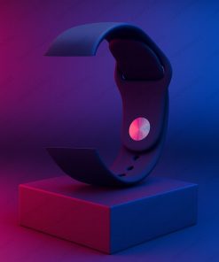 (1025) 22 MM SILICONE BELT FOR SMART WATCH (IMPORT)