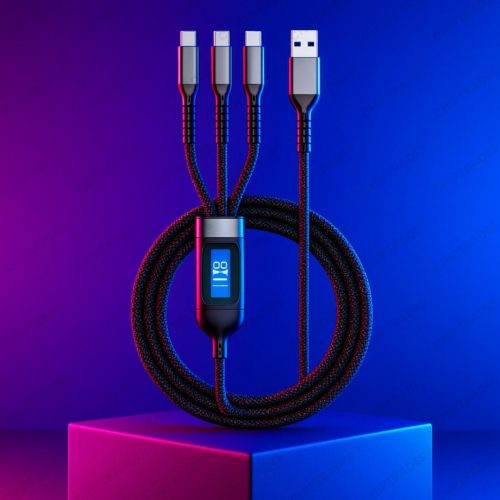 (0925) 100 W 3 IN 1 TRANSPERANT CABLE (IMPORT)
