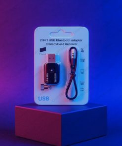 (1025) 2 IN 1 USB BLUETOOTH 5.0 TRANSMITTER RECEIVER WITH AUX CABLE (IMPORT)
