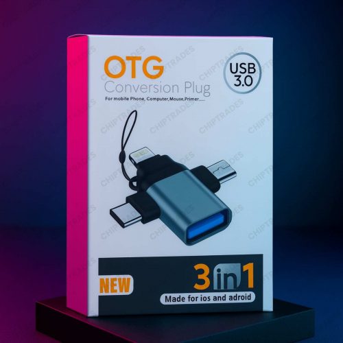 (1025) 3 IN 1 OTG WITH LED LIGHT BOX PACKING (IMPORT)