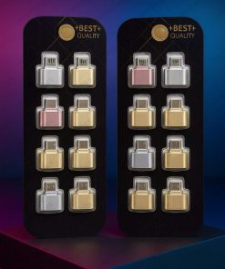 (1025) V 8 METAL FINISHING OTG CONNECTER (IMPORT)