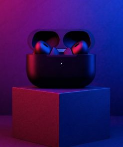 (1125) AIRPODS 2 TYPE-C WITH BEEP SOUND MAGNET BLACK COVER (IMPORT)