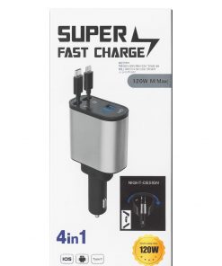 (1125) 4 IN 1 SUPER FAST CAR CHARGER (IMPORT)